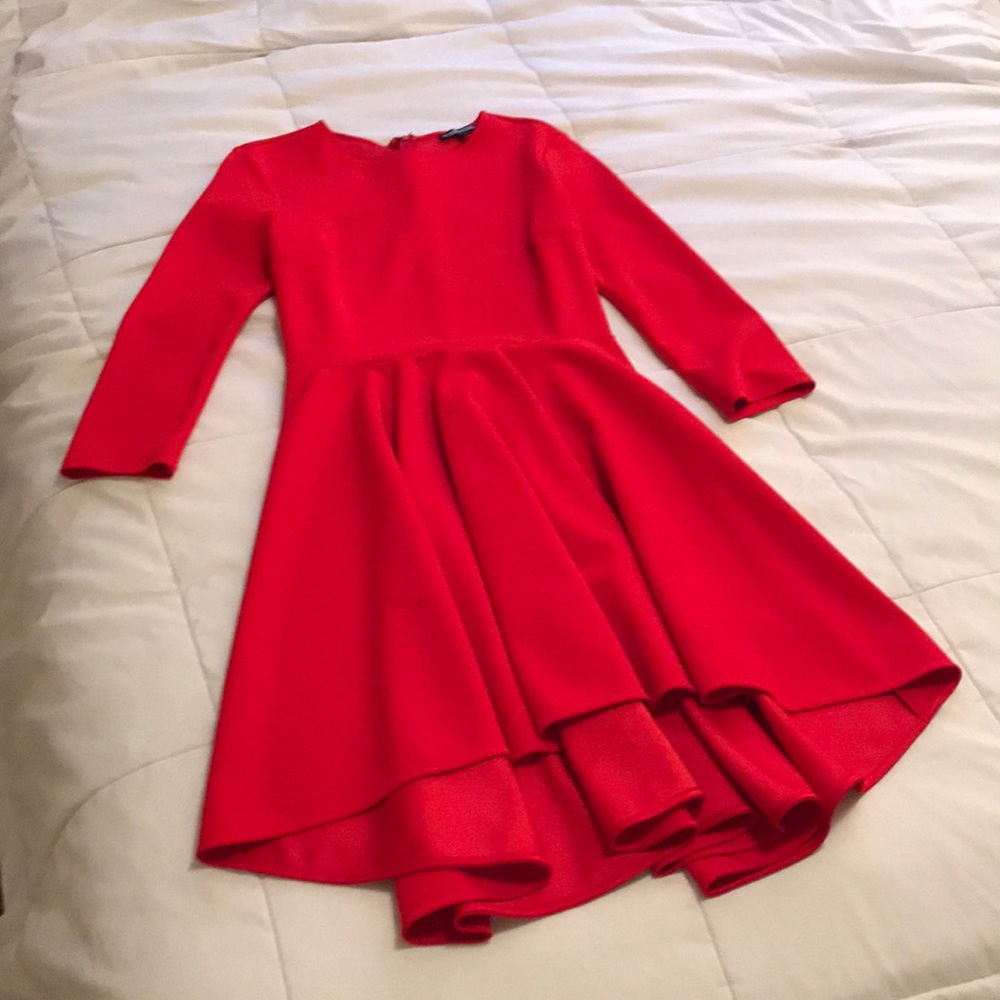 Bright red Express High-Low Dress Size Small
